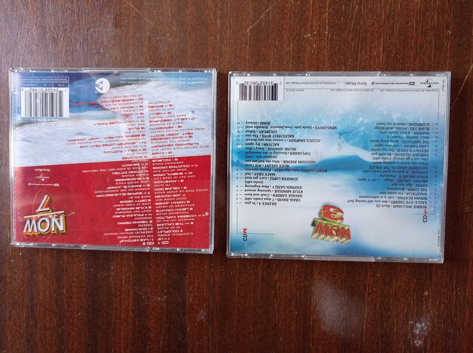 Lote de CDs NOW 3 e NOW 7