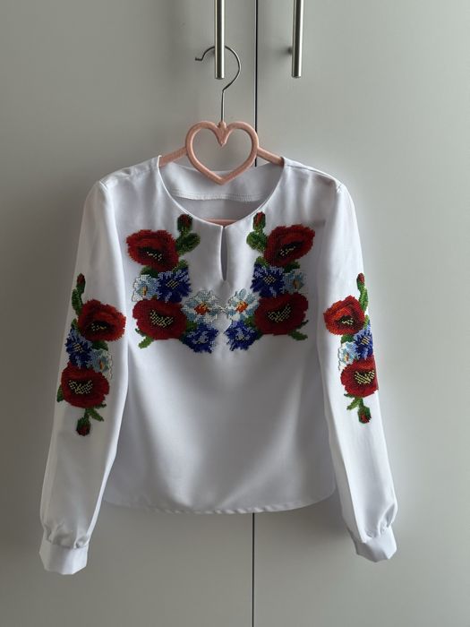 Вишиванка сорочка вишита бісером блуза