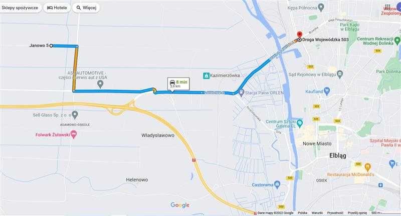 sprzedam  działke elbląg, janowo,kazimierzowo,elbląg. - Widok 2