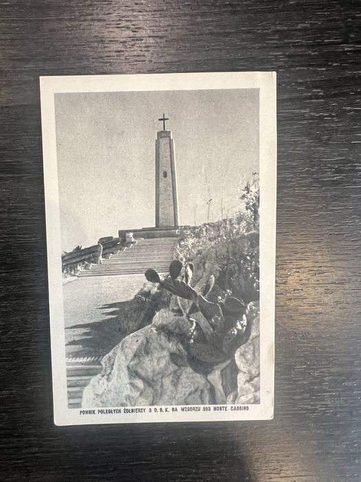 Widokówka Pomnik pod Monte Cassino