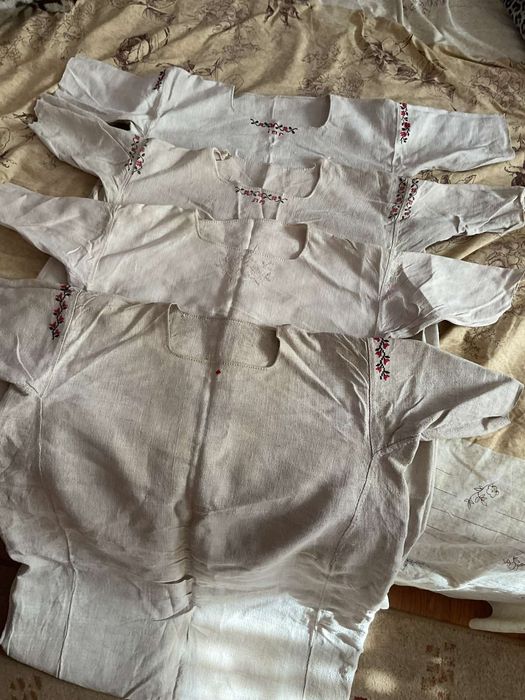 Вишиті сорочки на конопляному полотні