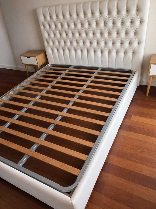 Cama de casal capitone 1.60 x 2.00 (estrutura madeira)