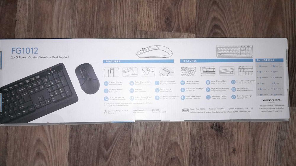 Комплект клавіатура та миша A4Tech F1010 (Orange), A4Tech FG1012 Black