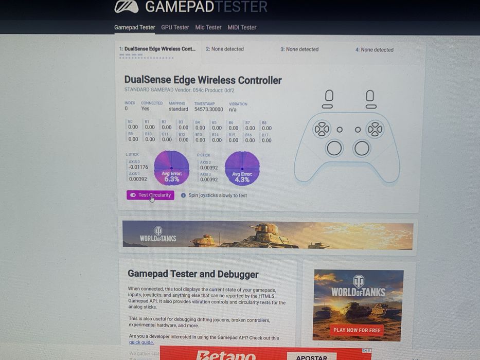 Dualsense Edge Com Joystick TMR Gulikit