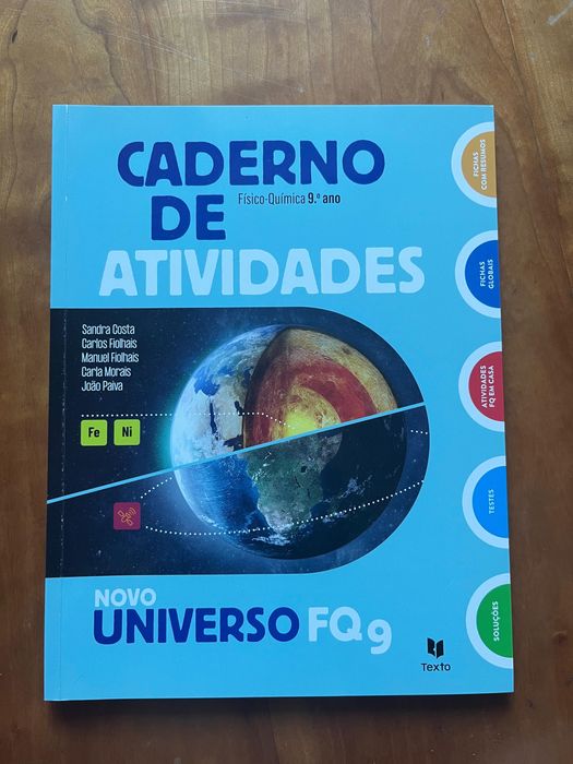 Caderno de Atividades - Físico-Química 9°ano. ISBN: 978-972-47-5755-1