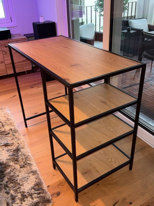 Продам барний стіл TRAPPEDAL 60x120 дуб/чорний