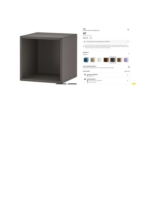 2 Estantes cubo IKEA 35x35