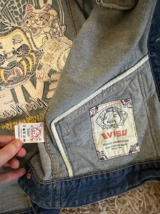 куртки evisu джинсовi