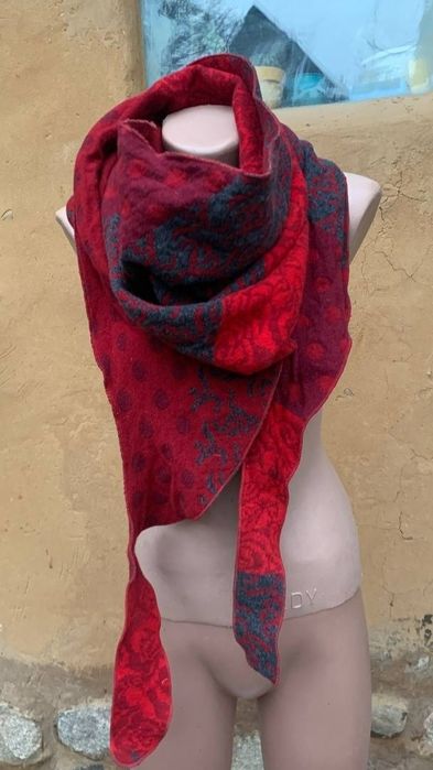 Arne шарф, палантин , мериносовая шерсть. Германия.