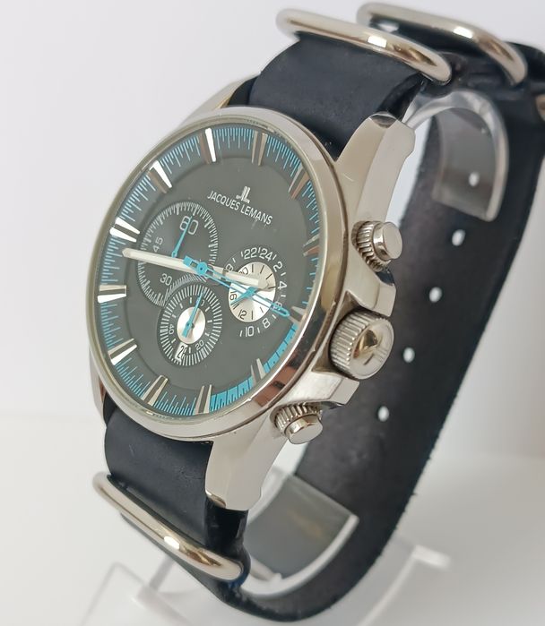 Швейцарський хронограф Jacques Lemans 10 atm дайвер