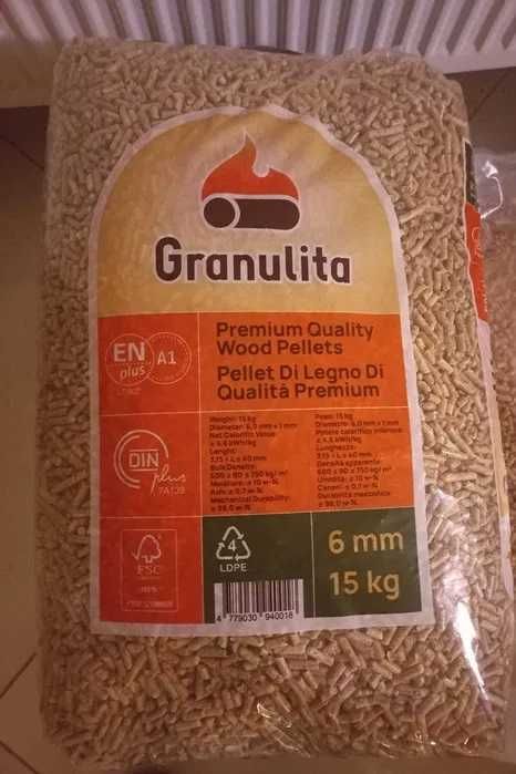 Pellet drzewny z certyfikatem EN plus A1 Sprzedaż tylko 24 tony