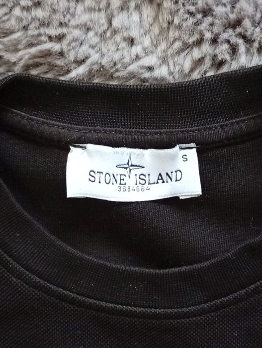 Stone Island Black Piqué Sweatshirt