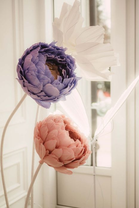 Dekoracja komunia chrzest święty ścianka do zdjęć kwiatowa wesele ślub