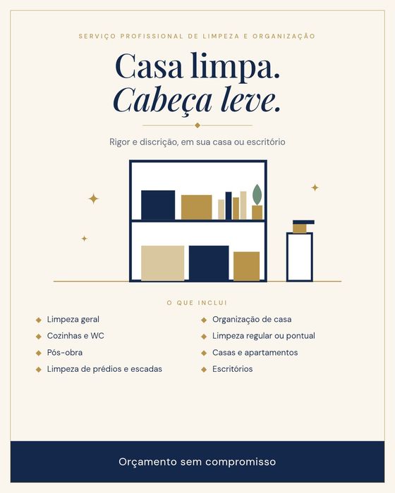 Limpeza organização
