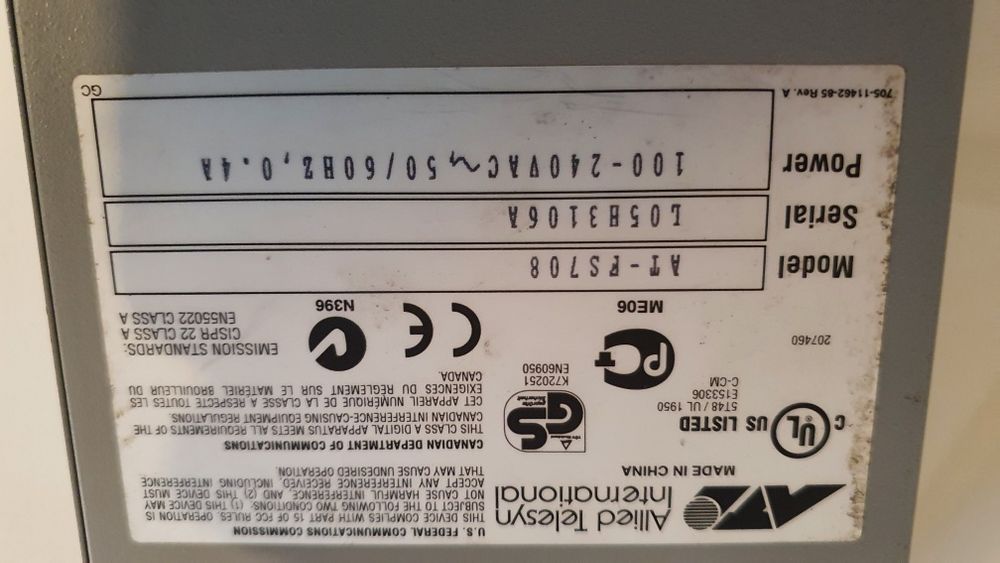 Fast Ethernet Switch Allied Telesyn 8 portas