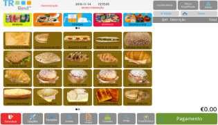 Novo POS Caixa Registadora Software Certificado QR Code Sunmi T2s