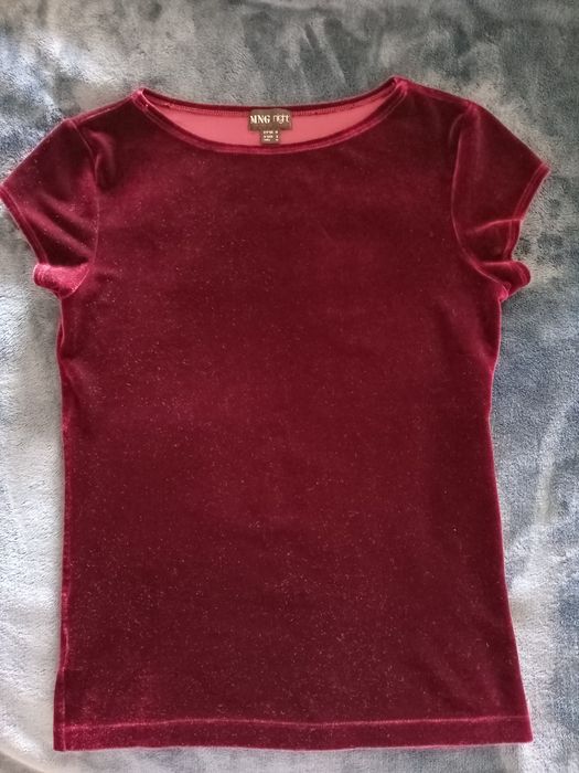 Mango Night top de veludo