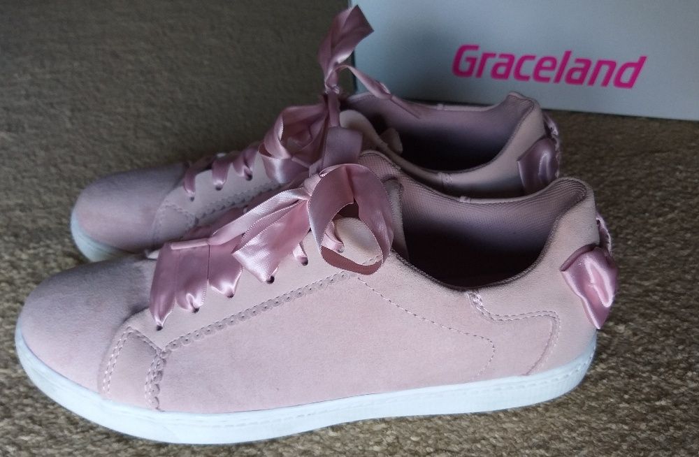Buty pastelowy róż rozm 40