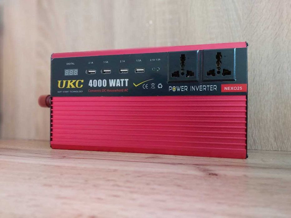 Инвертор для дома 12в 220в Перетворювач напруги Інвертор UKC 4000 Вт
