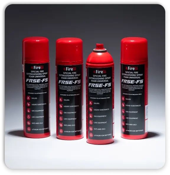 Вогнегасник Firesi, обʼємом:  500 мл., 2 л. Та 6 л