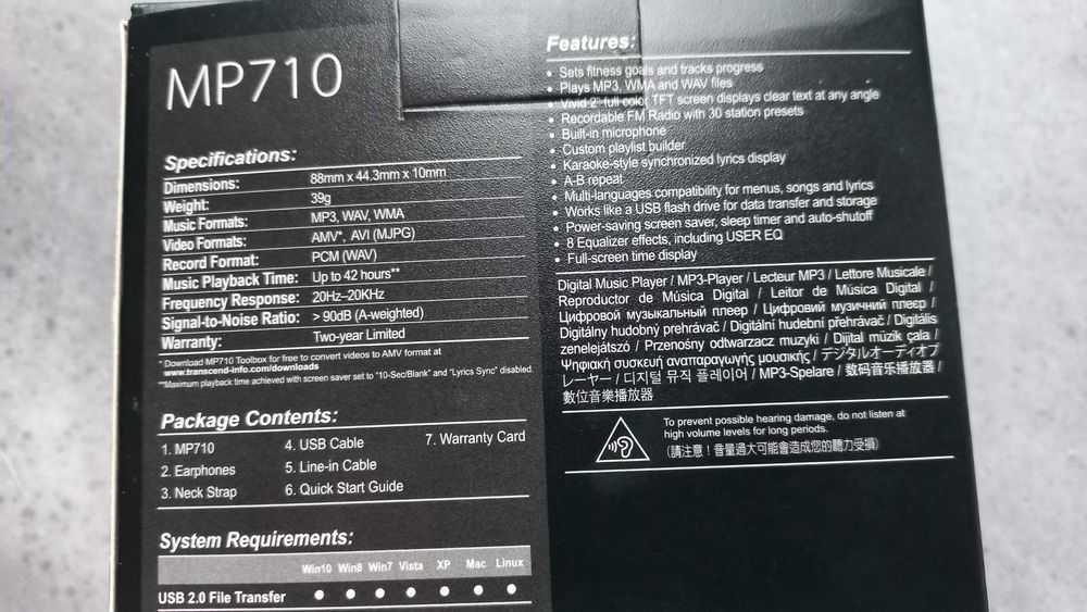 Mp3 плеєр Transcend MP710