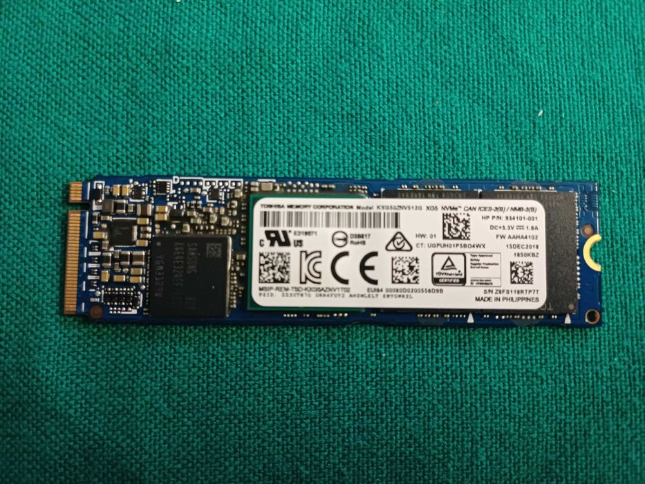 Toshiba SSD M2 NVME 512 Gb
