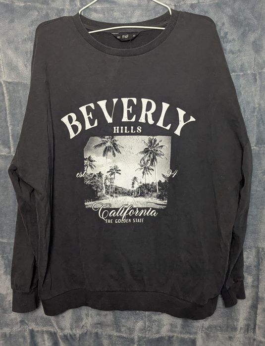 Світшот F&F M чорний Beverly Hills кофта