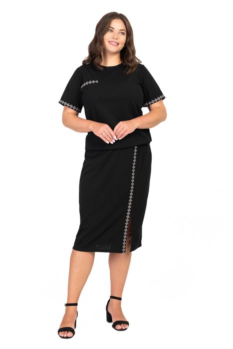 Жіночий спідничний костюм з вишивкою Грація (в асортименті)