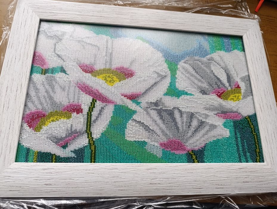 Картина бісером повністю зашита