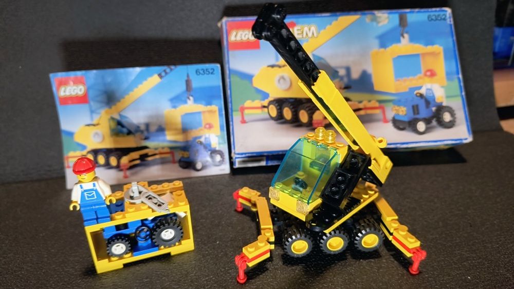 LEGO 6352 Portowy Dźwig zestaw z 1991 roku KOMPLET W BOXIE