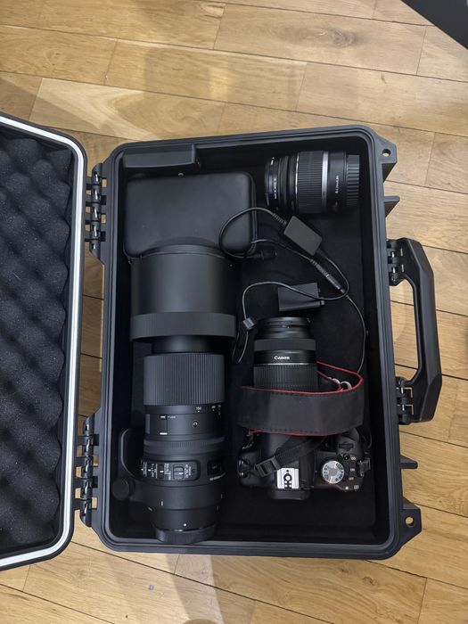 Zestaw fotograficzny Canon  | gotowy do pracy aparat idealny stan