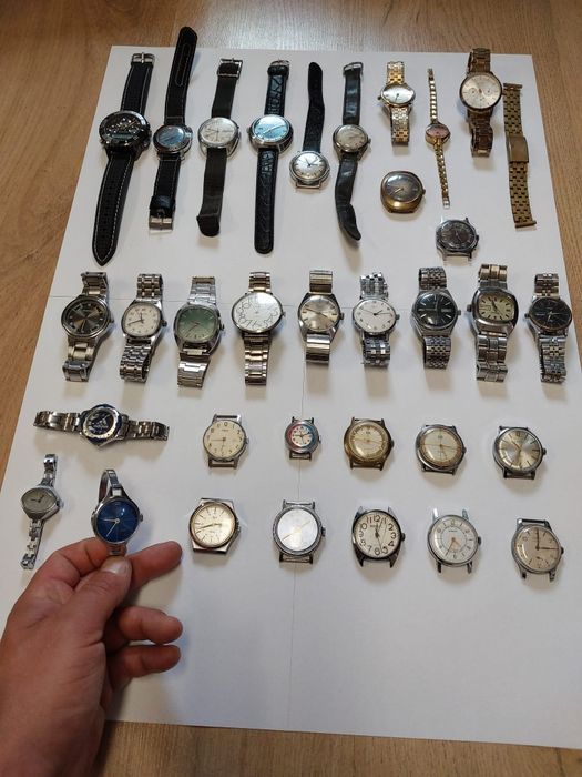 Zegarek. zegarki. Mechaniczny zegarek. Polot. Slava. Pobeda.