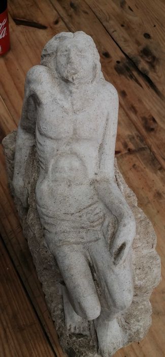 Escultura em Pedra de Jesus Cristo 30x30cm com 15kg autor desconhecido