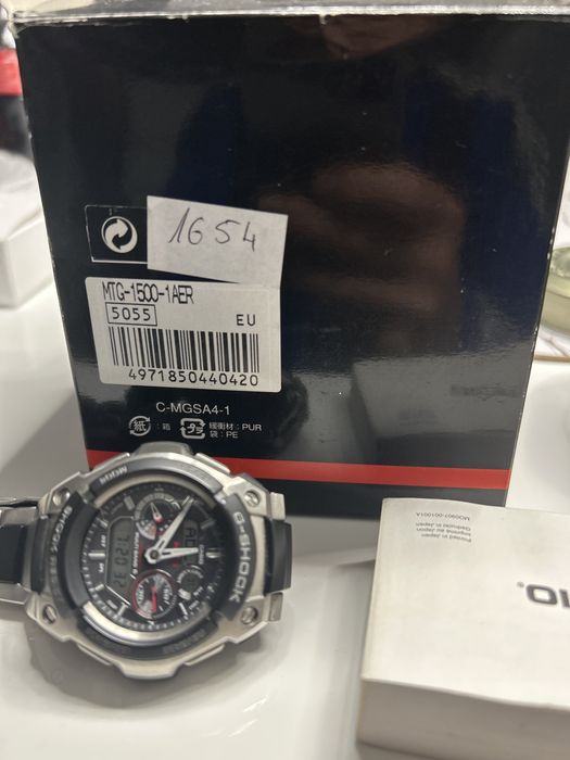 Zegarek Casio G-shock MTG-1500-1AER stan idealny, dowód zakupu