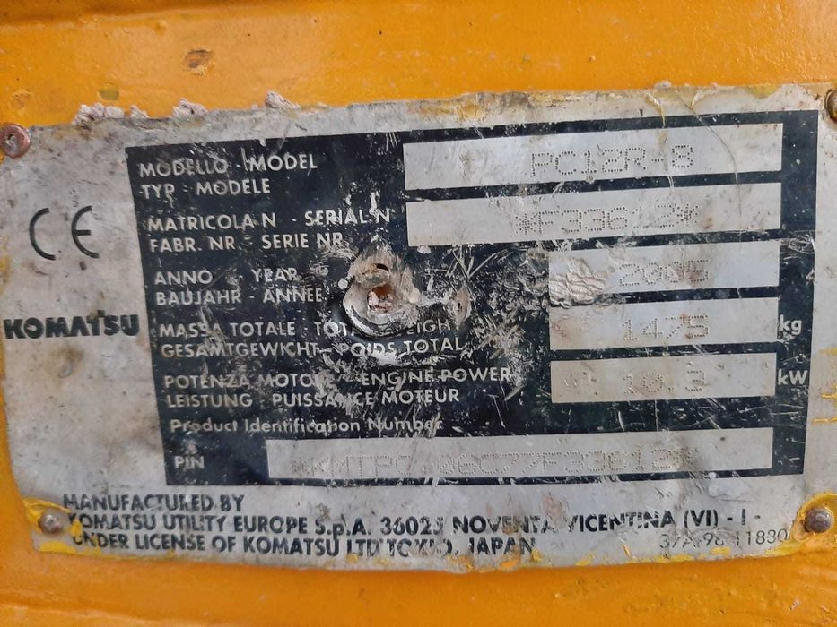Mini Koparka Komatsu PC 12-r8