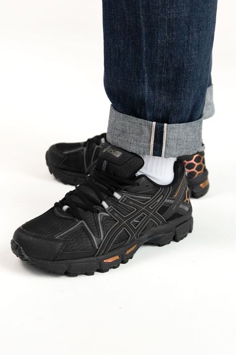 Кросівки Кроссовки Asics Gel-Kahana 8 Black Gold Чёрный Золотой Чорний Золотий Кросовки демісезон