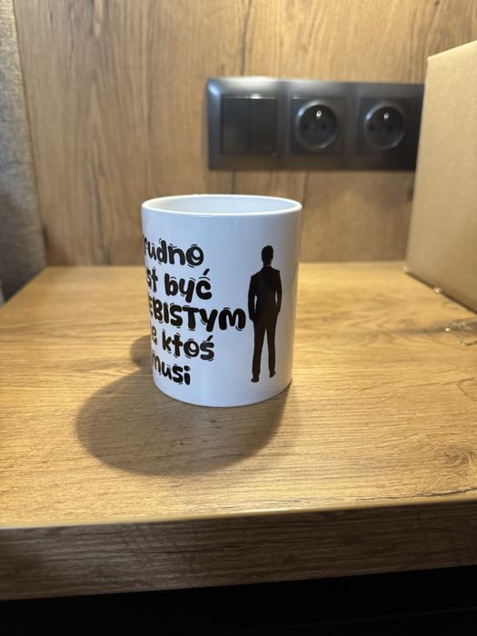 Kubek ceramiczny dla chłopaka mężczyzny. 330 ml nowy