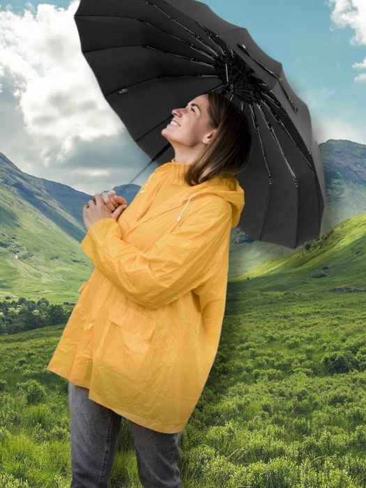 Повний автомат 16 спиць 105 см парасоля зонт чоловіча жіноча антивітер