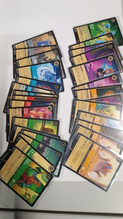 Disney Lorcana 1TFC japońska wersja językowa, karty SR i R - 30szt