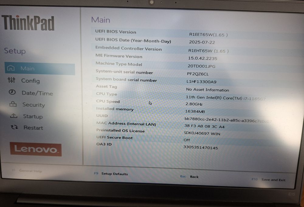 Lenovo E15 Gen 2510934998707742722