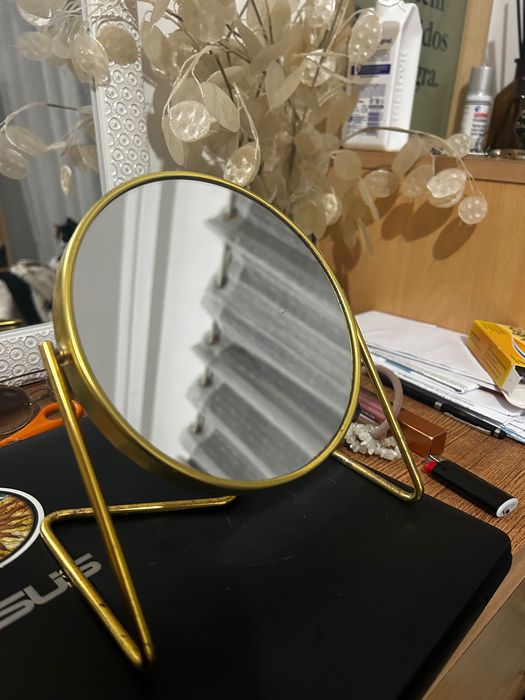 Espelho rosto dourado64729426458370120