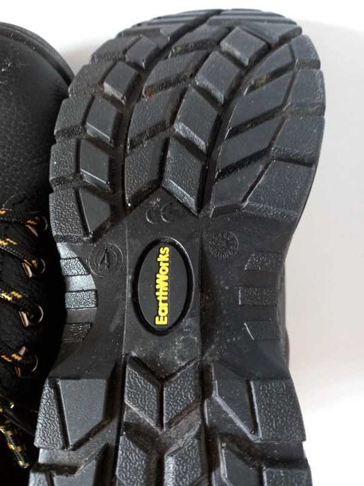 Buty Damskie Robocze Ochronne  Czarne Earth Works 37 Skóra Nowe