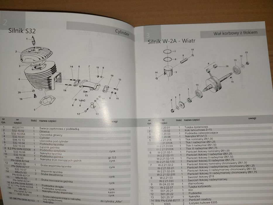 Nowy katalog czesci instrukcja obsługi rama silnik shl m11