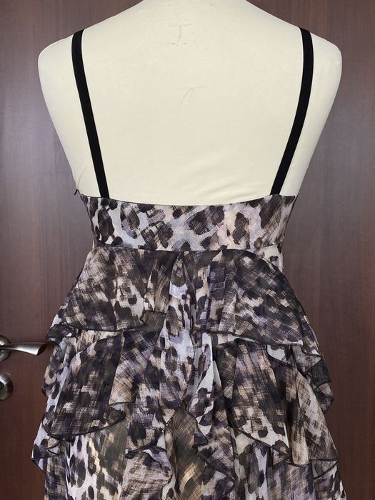 Шифоновое платье с леопардовым принтом H&M
