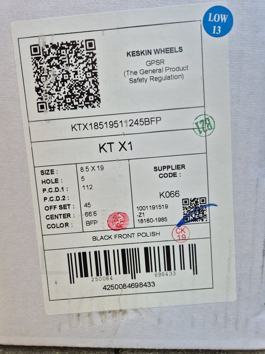 Felgi 19 5x112 Mercedes GLE GLC S W220 W221 W222 AMG E W211 Nowe TPMS | #KTX1