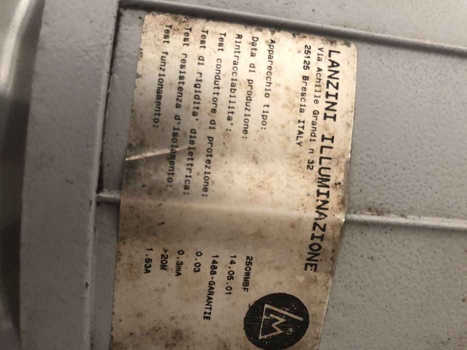 Projetor luz armazém