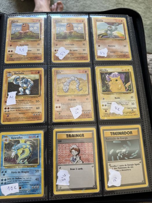 Cartas pokemon antigas