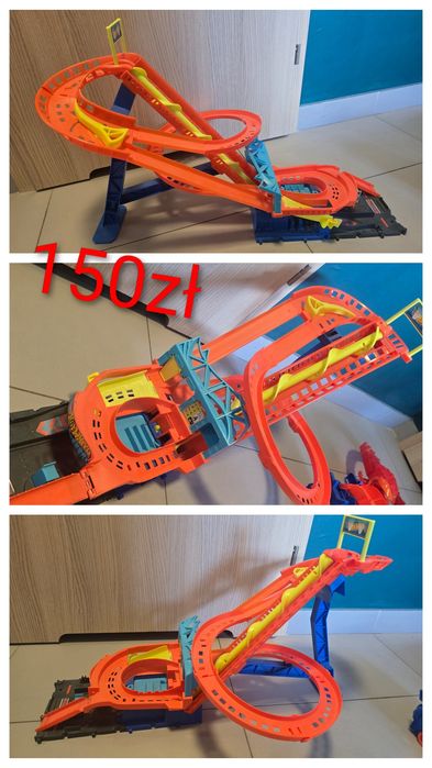 Hot Wheels City, Rajdowy Rollercoaster zestaw z napędem