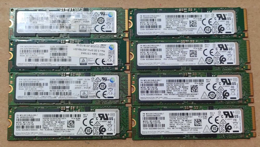 Dyski 512GB NVME M2 97-99% Samsung PM981a (MZ-VLB512B) | Gwarancja | Faktura VAT Marża |