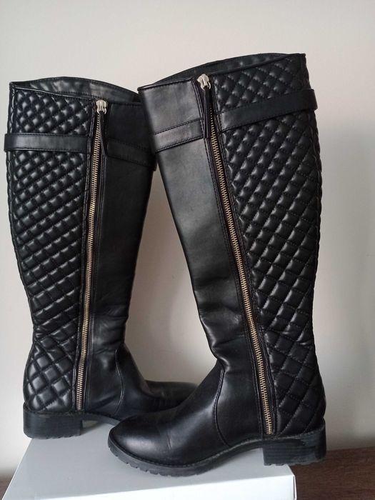 Kozaki damskie przejściowe marki Zara rozm 37. Stan idealny.